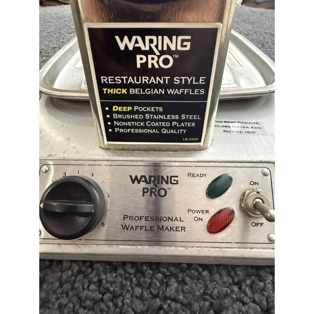 Waring Pro WMK300 Restraunt Commercial Professional Belgian Waffle Maker